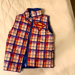 Superman, puffer vest for your superhero.